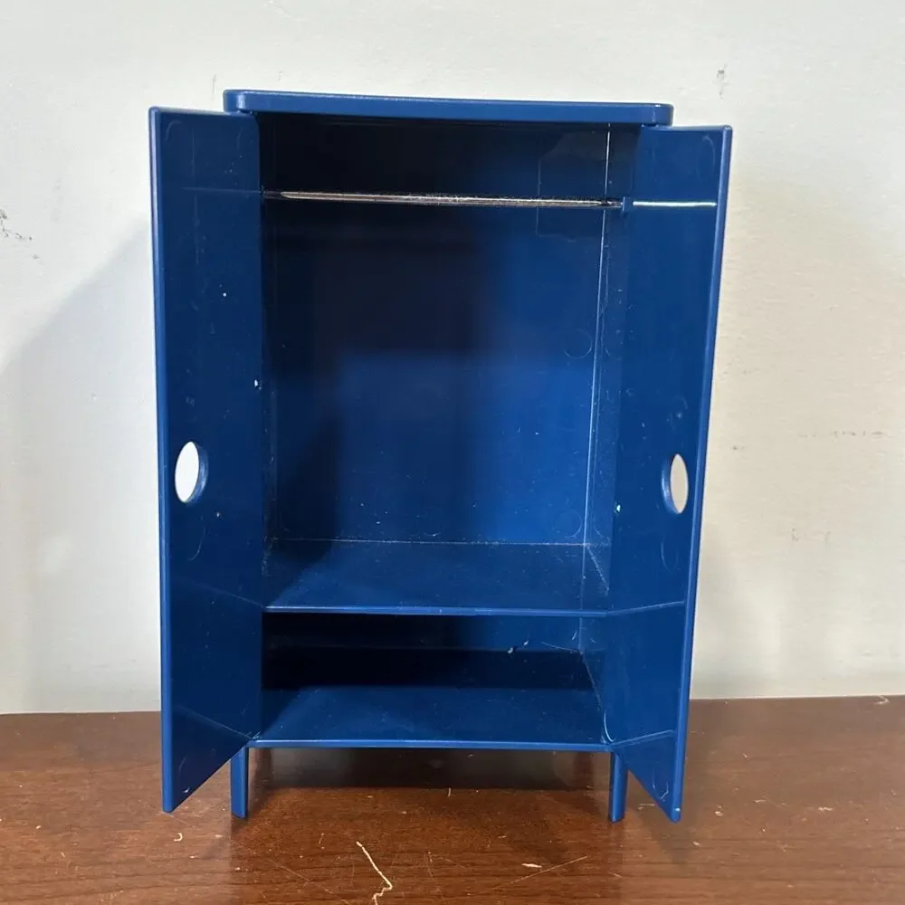 Ikea Huset Doll House Blue Wardrobe Closet Dollhouse Furniture - Picture 2 of 7